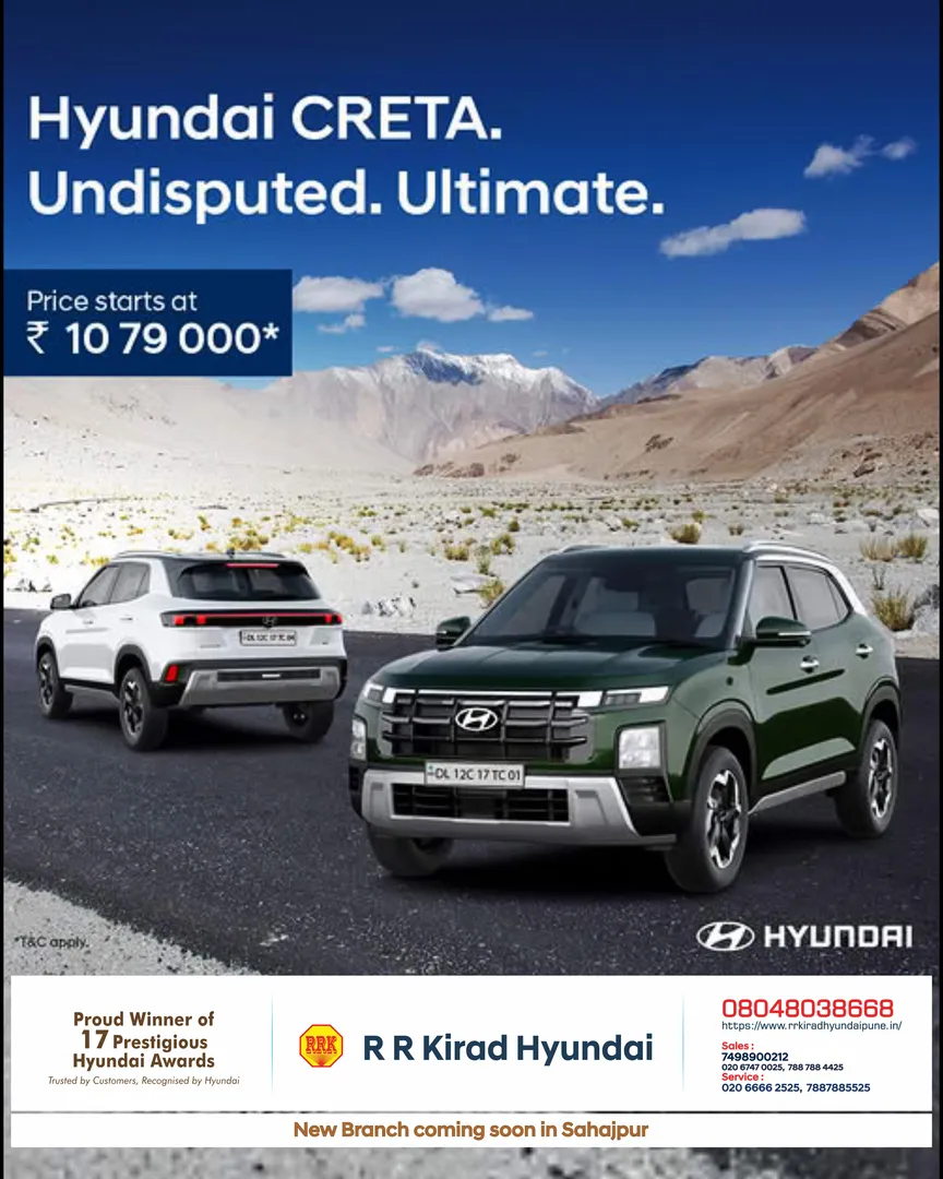 Command every road with the bold & futuristic SUV car Hyundai Creta Showroom Hadapsar, Pune