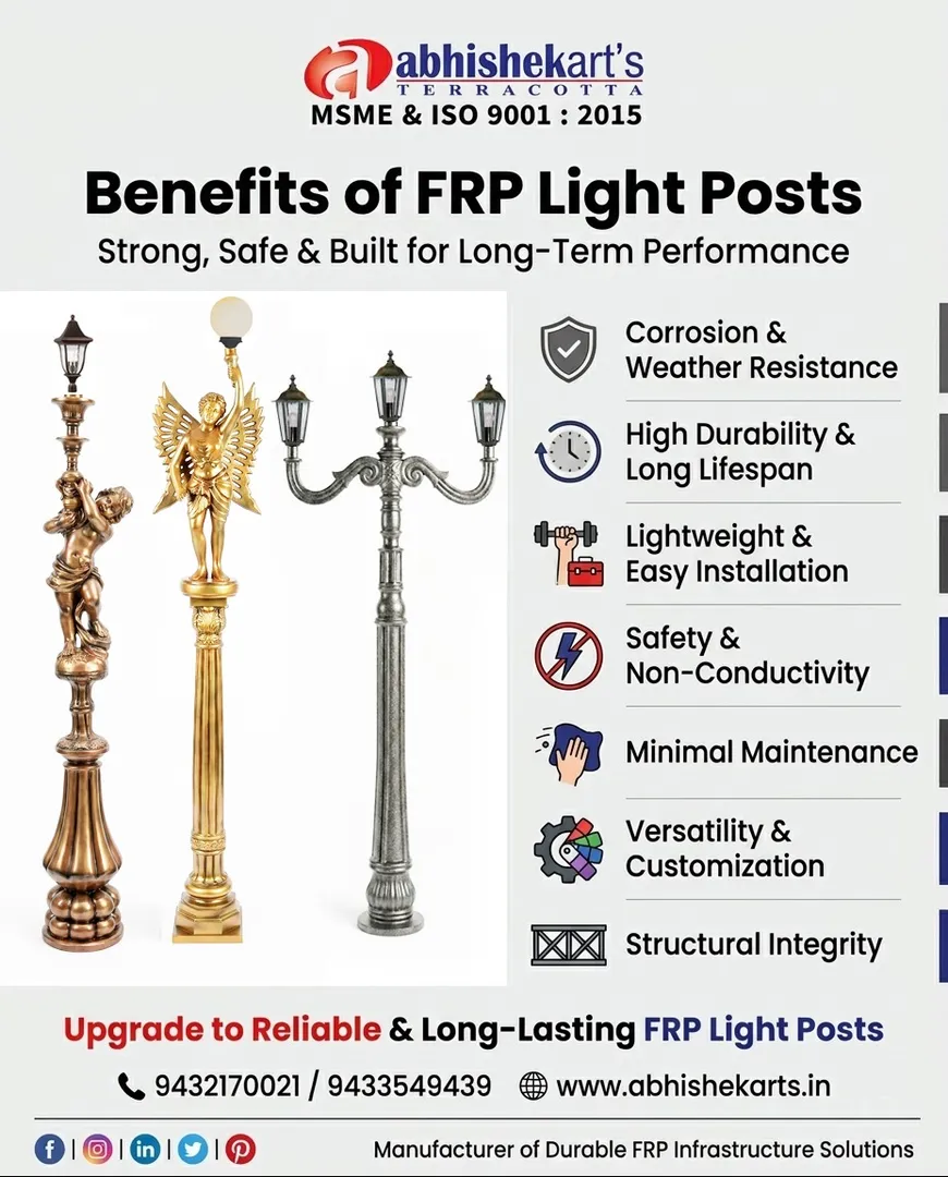 FRP Garden Light Post Manufacturer in India
Looking for a reliable FRP garden light post manufactur...
