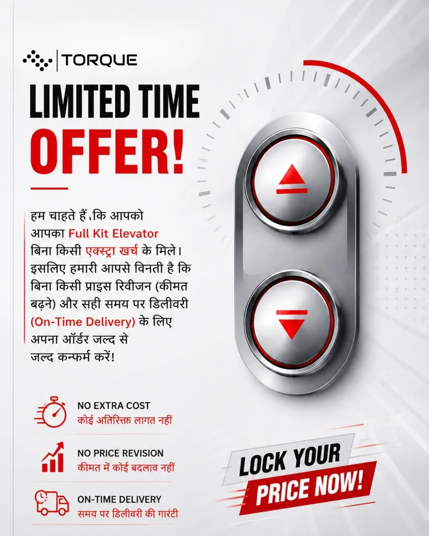 Limited-time advantage for your next elevator project. Lock pricing now with dependable delivery and...