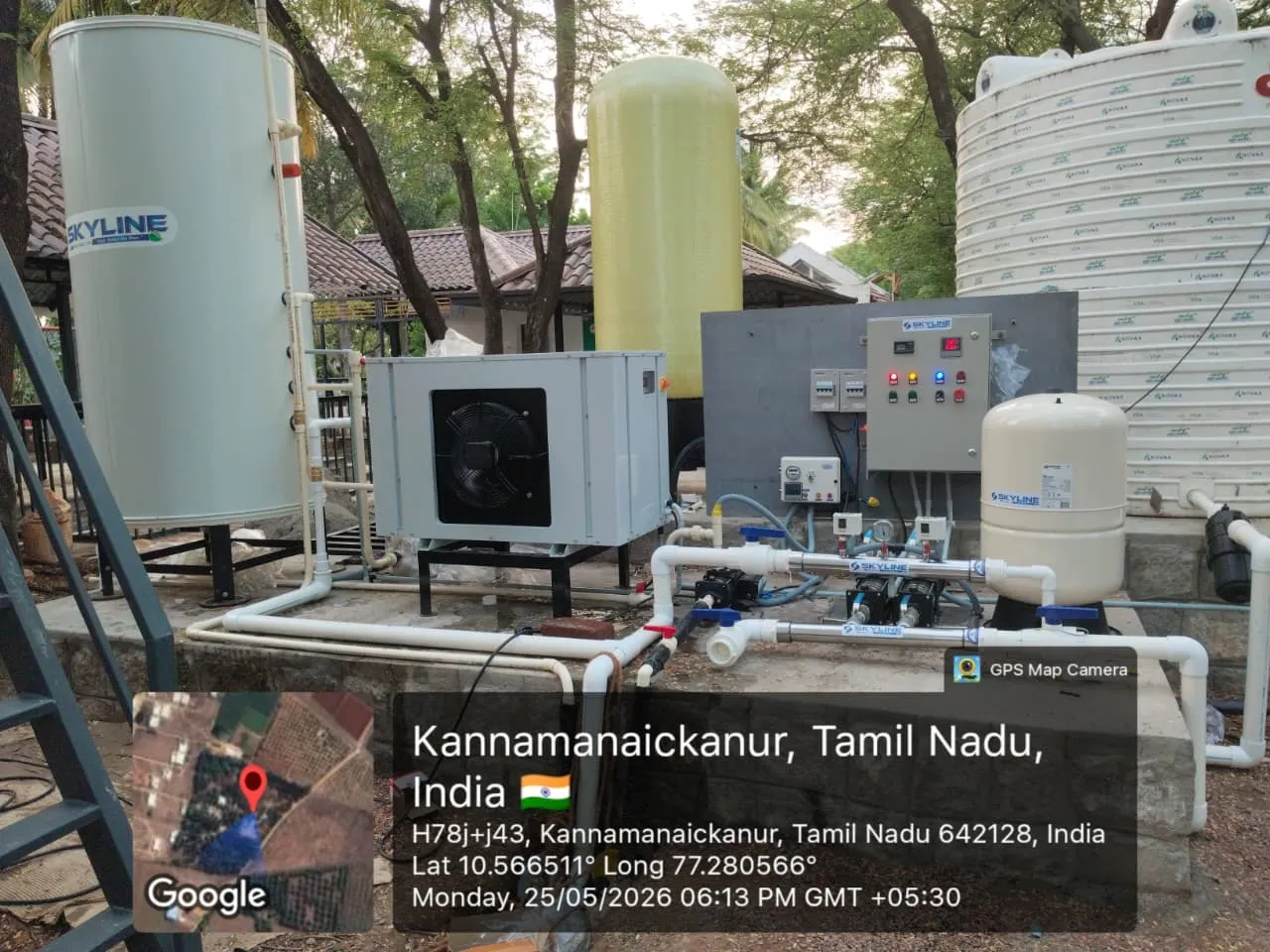 Pressure Booster Pump & Heat Pump System in Udumalpet