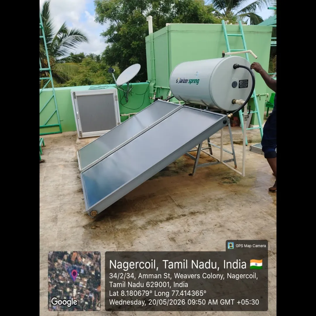 Solar Water Heater Pressure Model – Energy Efficient Hot Water Solution in Nagercoil