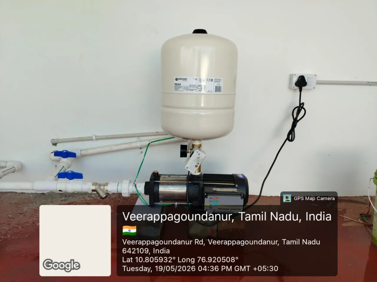 Pressure Booster Pump Installation – High Water Pressure Solution in Tamil Nadu