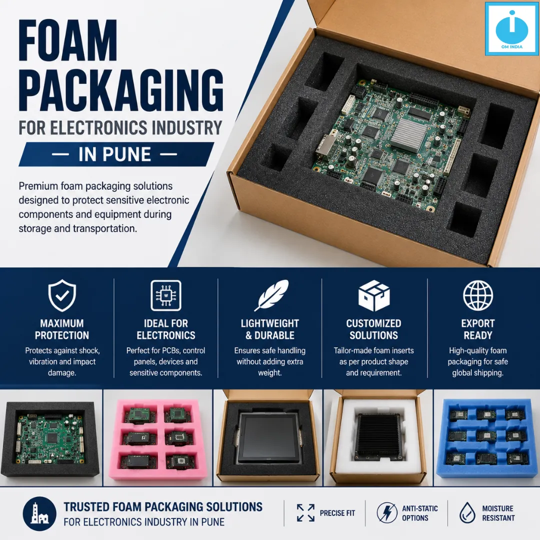 Foam Packaging for Electronics Industry in Pune | Om India Packaging