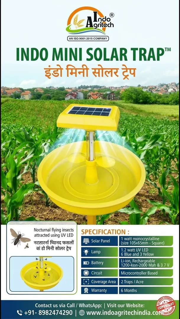 π Protect Your Crops Natureβs Way with Indo Mini Solar Trap! πΎ