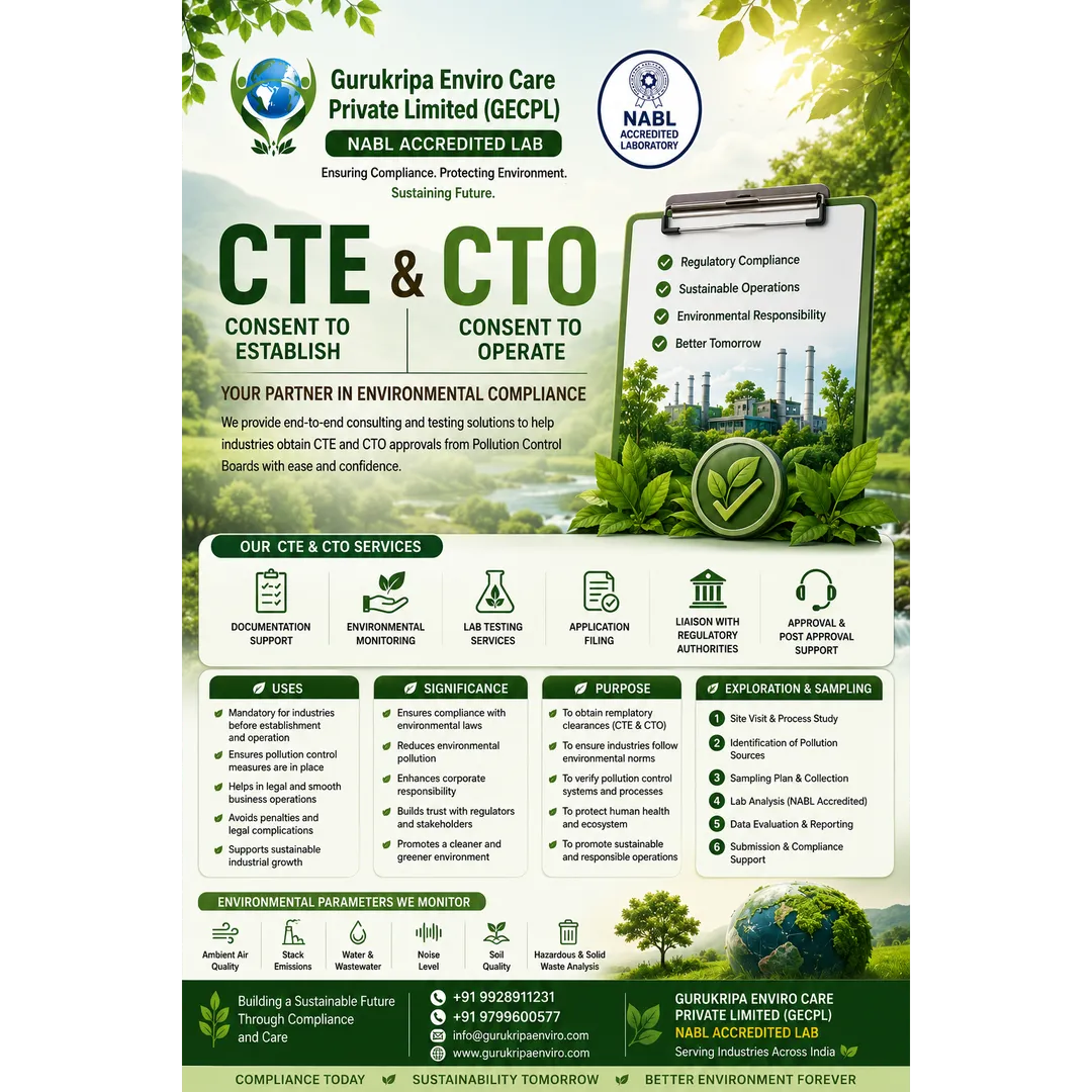 CTE (Consent to Establish) and CTO (Consent to Operate) Services – Complete Environmental Compliance