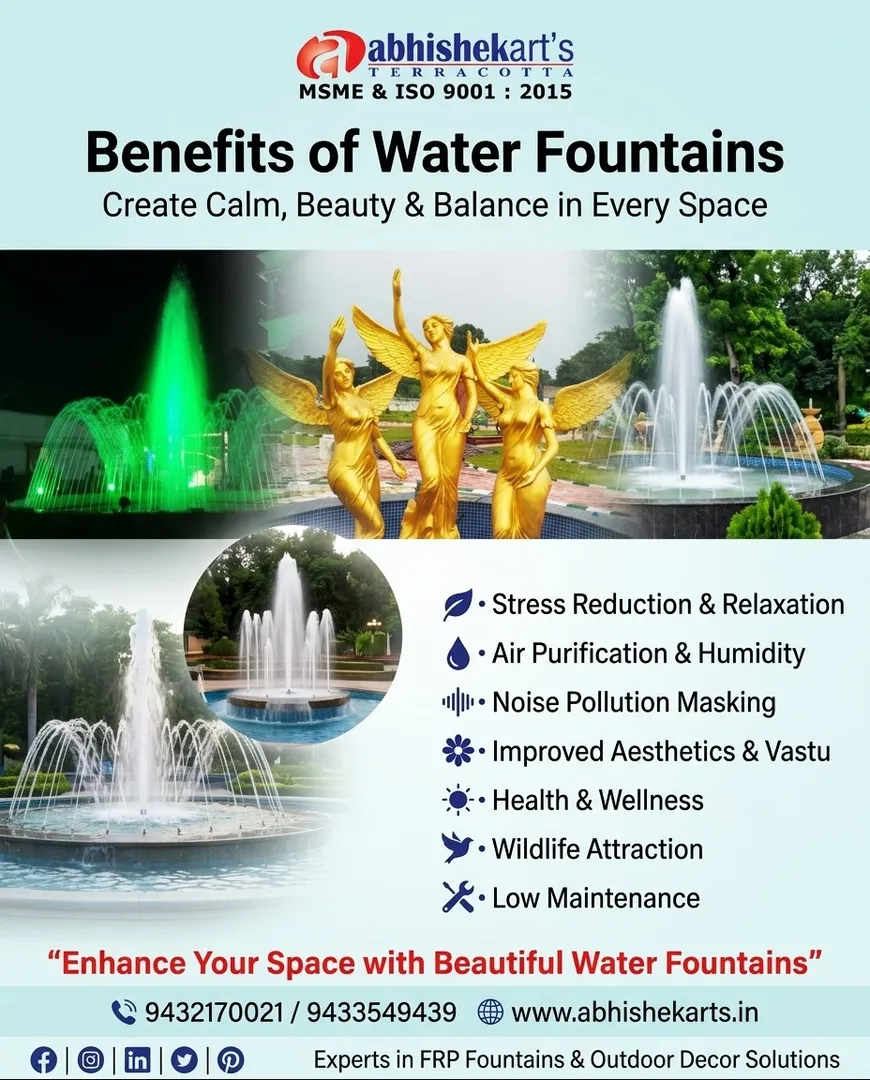 Welcome to India's Most Trusted FRP Fountain Manufacturer
At ABHISHEK ARTS, we bring the timeless m...