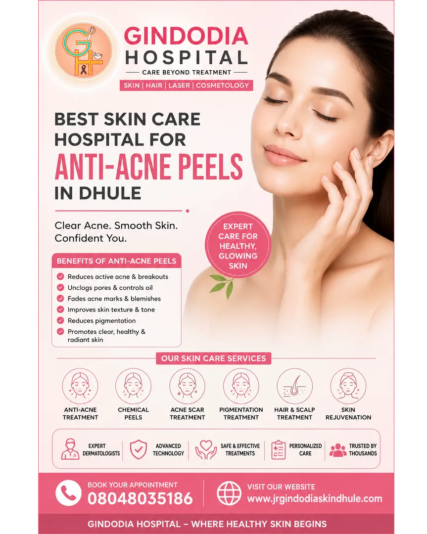 Best Skin Care Hospital for Anti-Acne Peels in Dhule | Gindodia Hospital