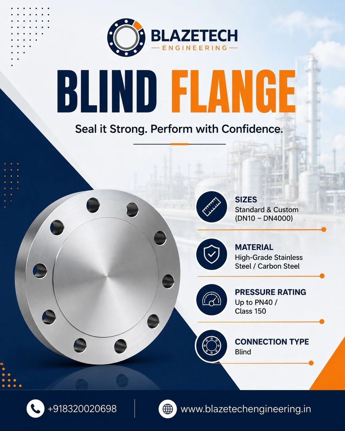 Stainless Steel Blind Flange Supplier in India.