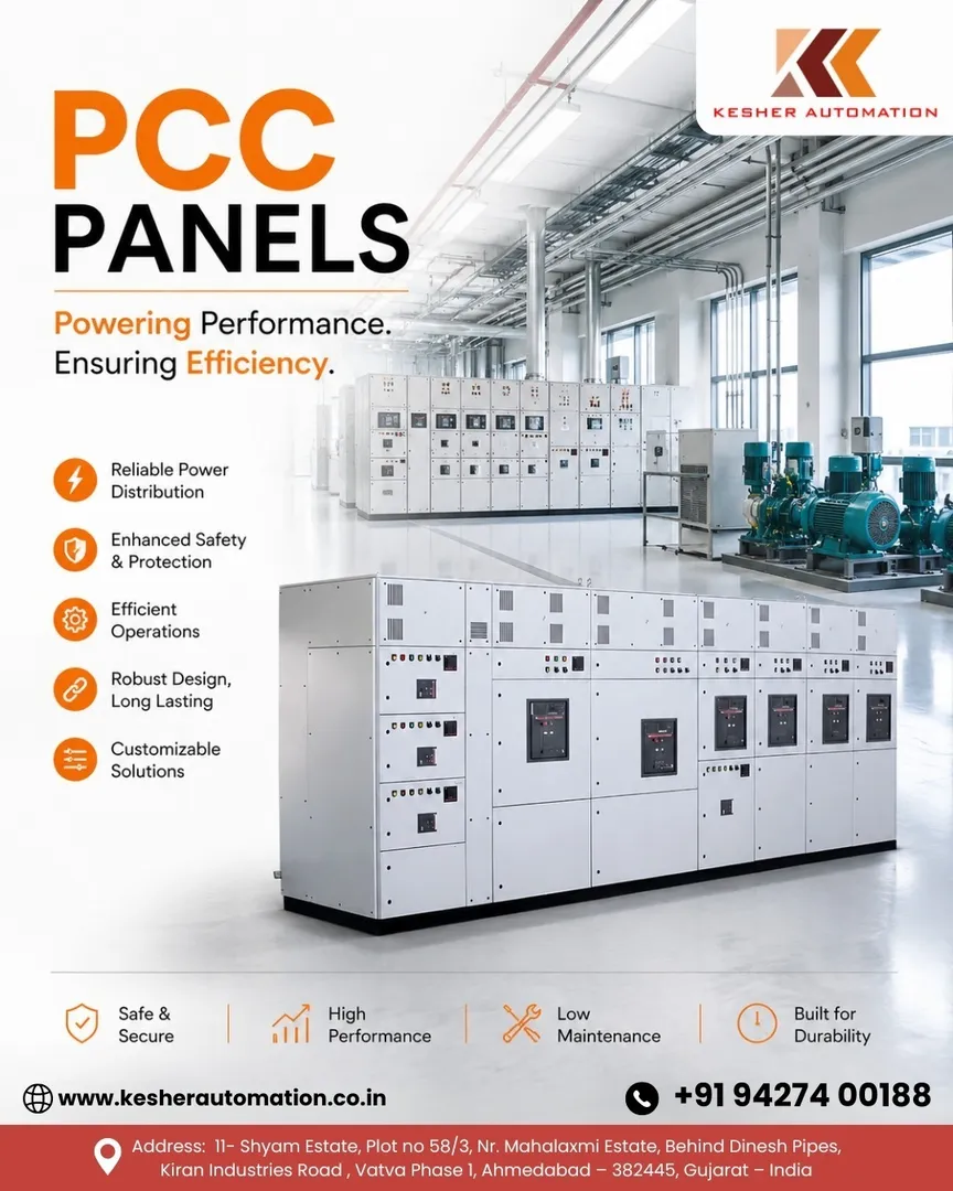 Top 5 PCC Panel Manufacturer in Ahmedabad | KESHER AUTOMATION