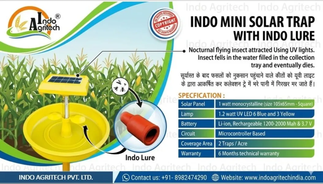 π Protect Your Crops Natureβs Way with Indo Mini Solar Trap! πΎ