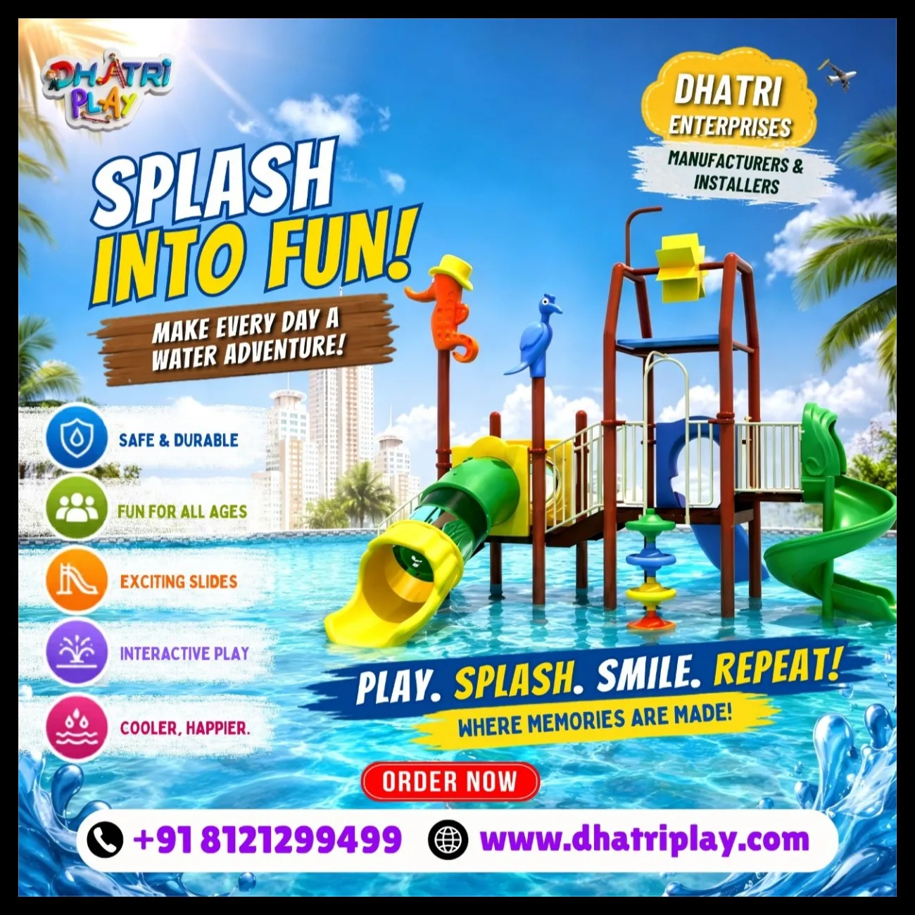 Water Play System | Interactive Splash Play Equipment for Kids
