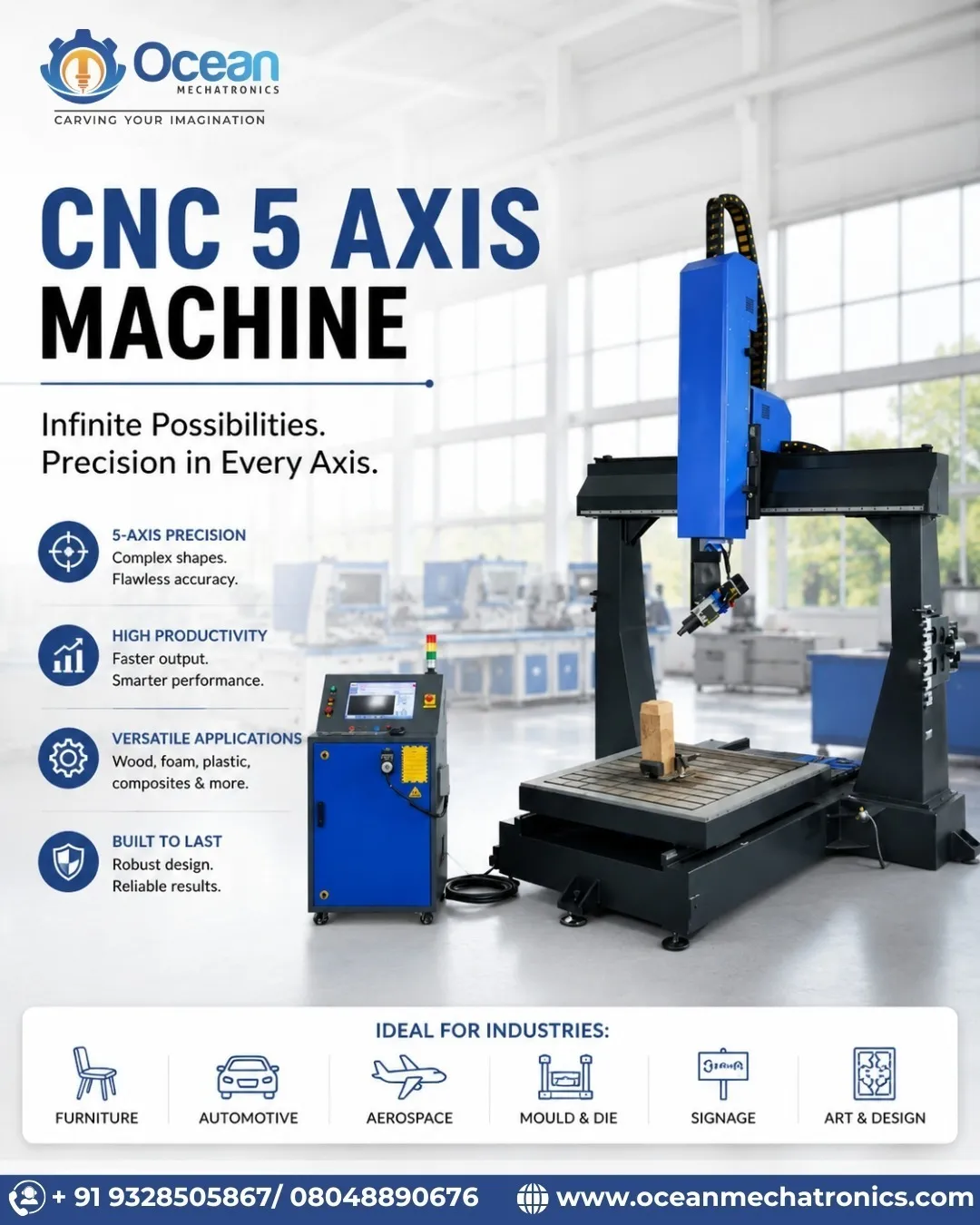 CNC 5 Axis Machine Manufacturing in Ahmedabad