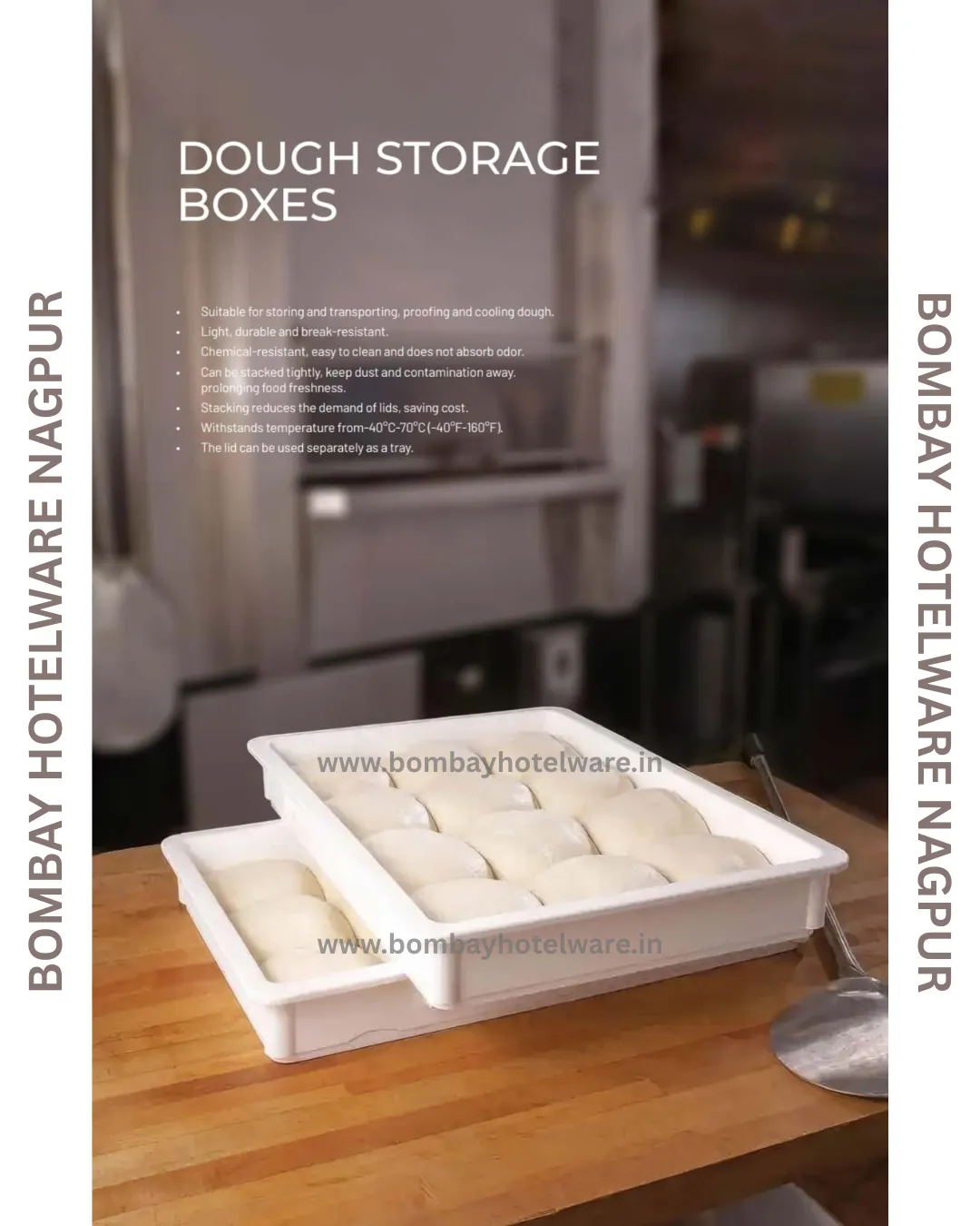 Plastic Dough Tray for Bakery and Pizza | Pizza Dough Tray Wholesalers in Nagpur