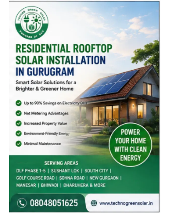 Residential Rooftop Solar Installation in Gurugram