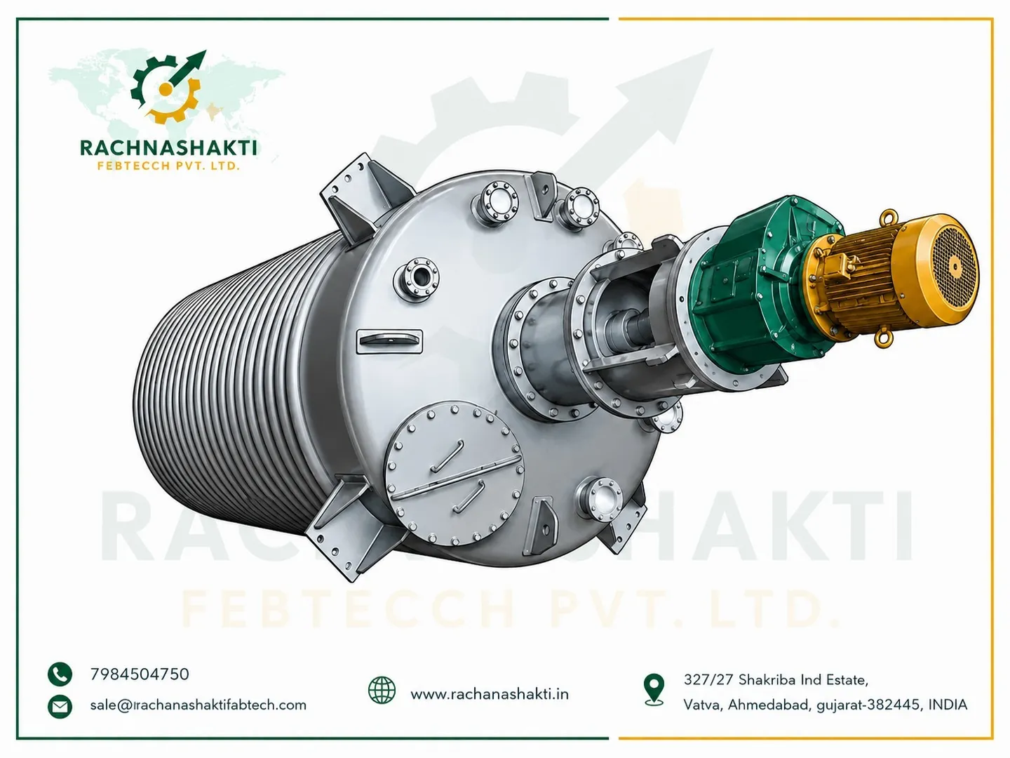 Chemical Reactor Manufacturer in Gujarat | Supplying Across Uttar Pradesh