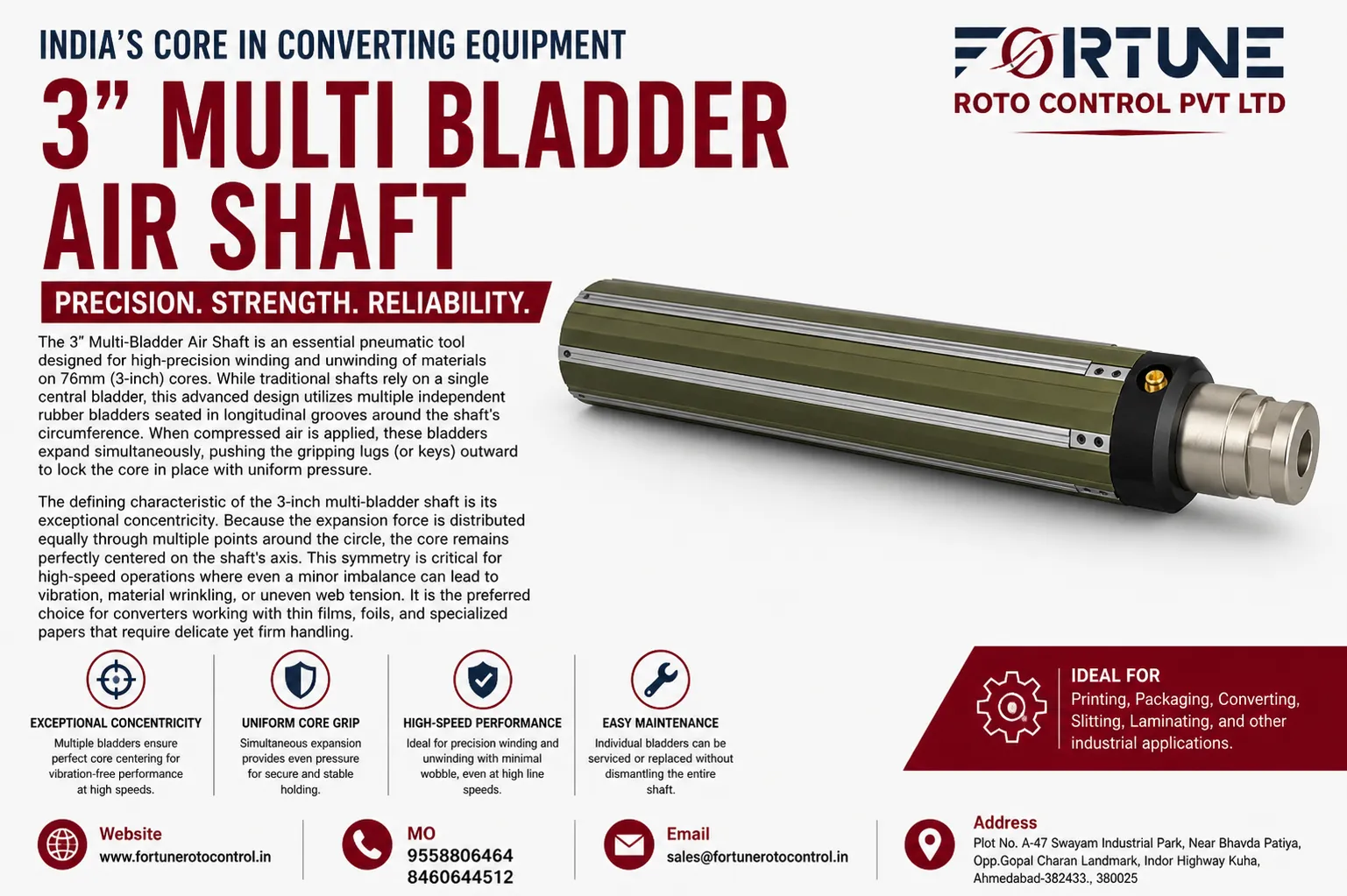 3" Multi-Bladder Air Shaft