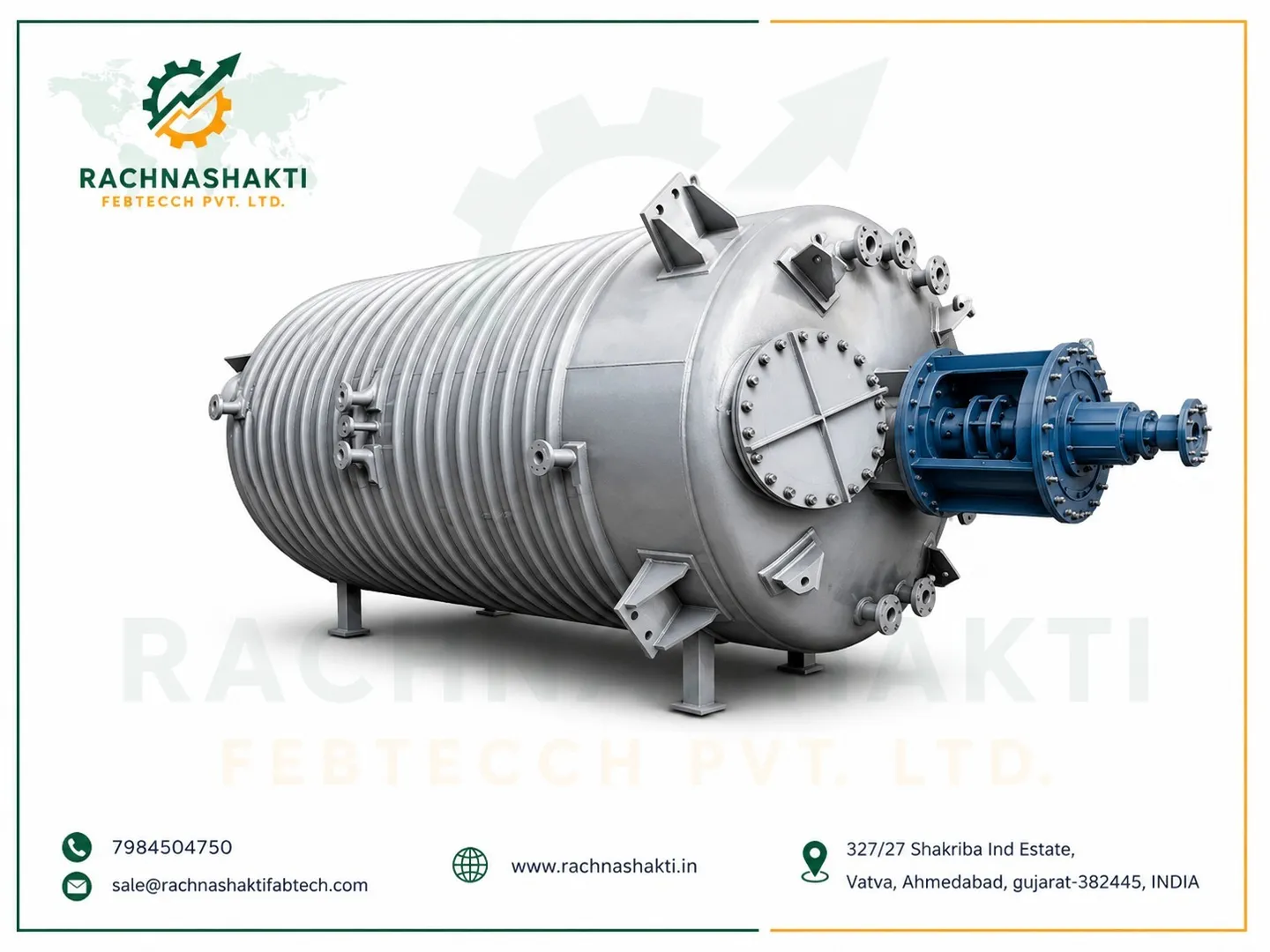 Mild Steel Chemical Reactor Manufacturer in Ankleshwar