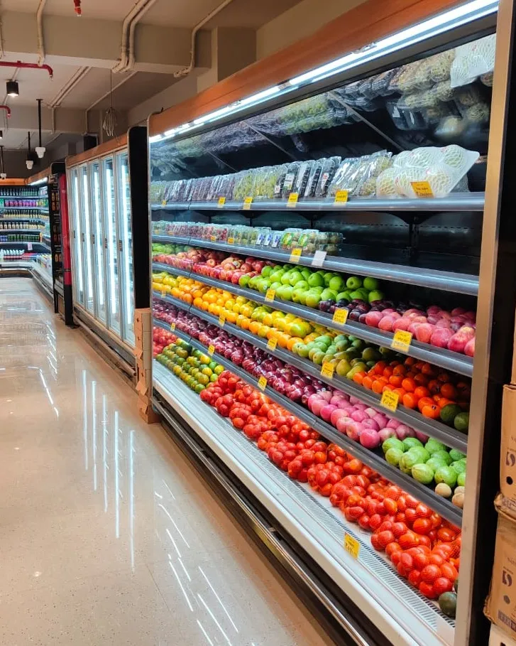 Supermarket Multideck Open Chiller for fruits & Vegetable in Gujrat