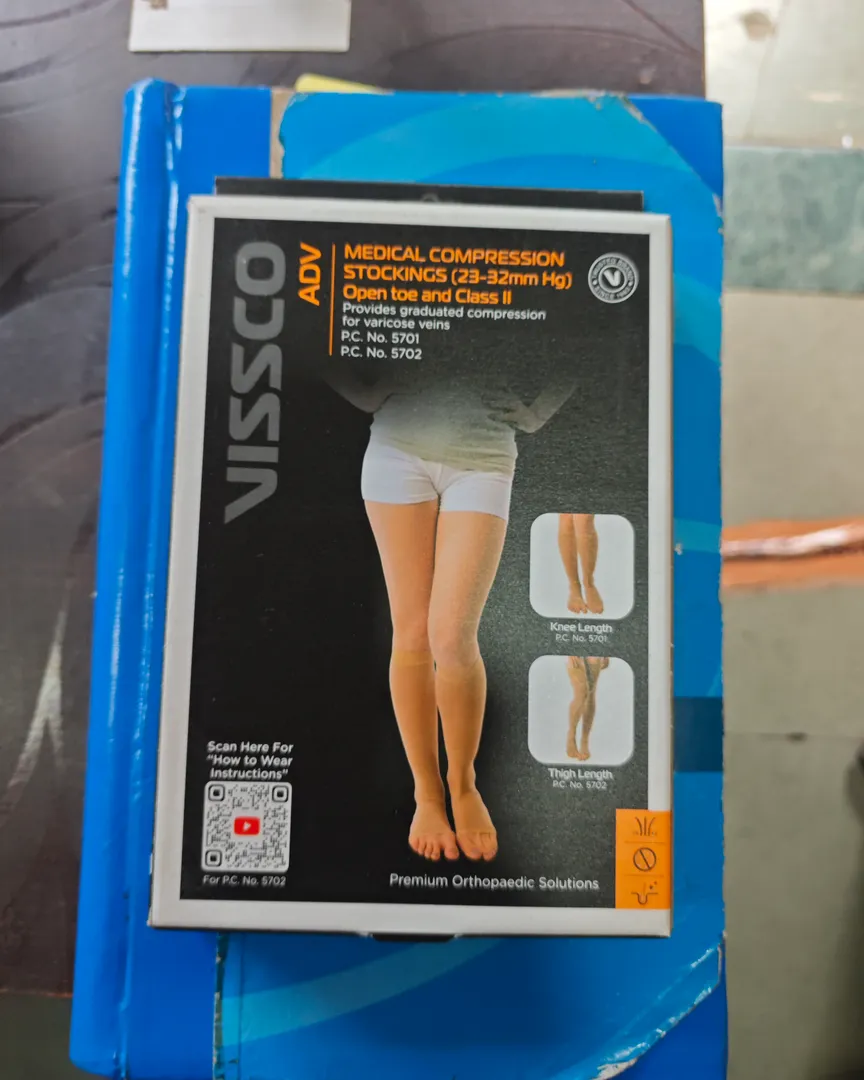 Medical Compression Stocking (23–32 mmHg, Open Toe, Class 2)
Available Best Rate in Thane Maharashtr
