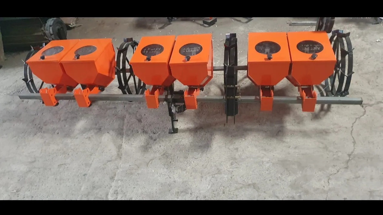 3 Row Seed Cum Fertilizer Attachment for Power Weeder