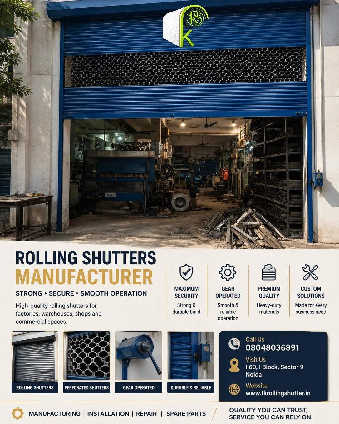 Best Rolling Shutter Manufacturer In Delhi NCR