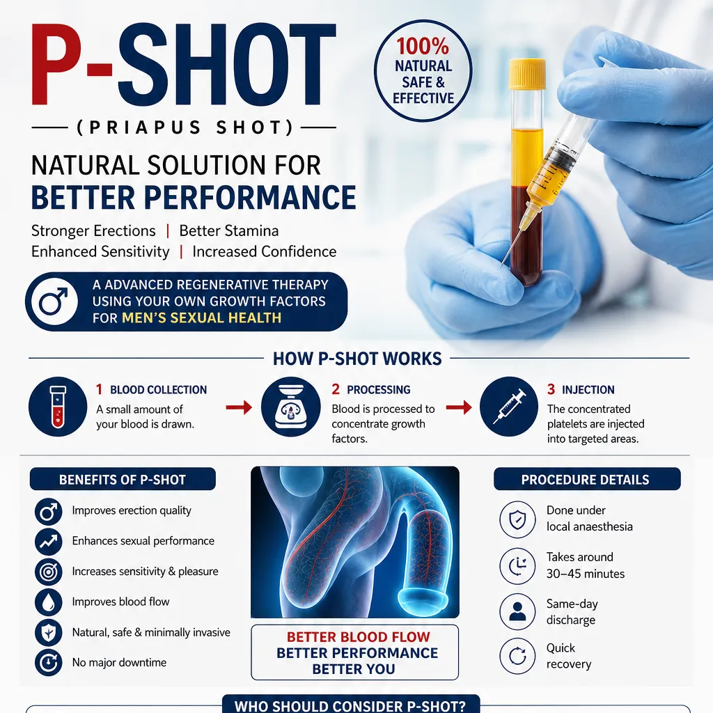 P-Shot (Priapus Shot) for Erectile Dysfunction: Benefits, Procedure, Cost, and Results
