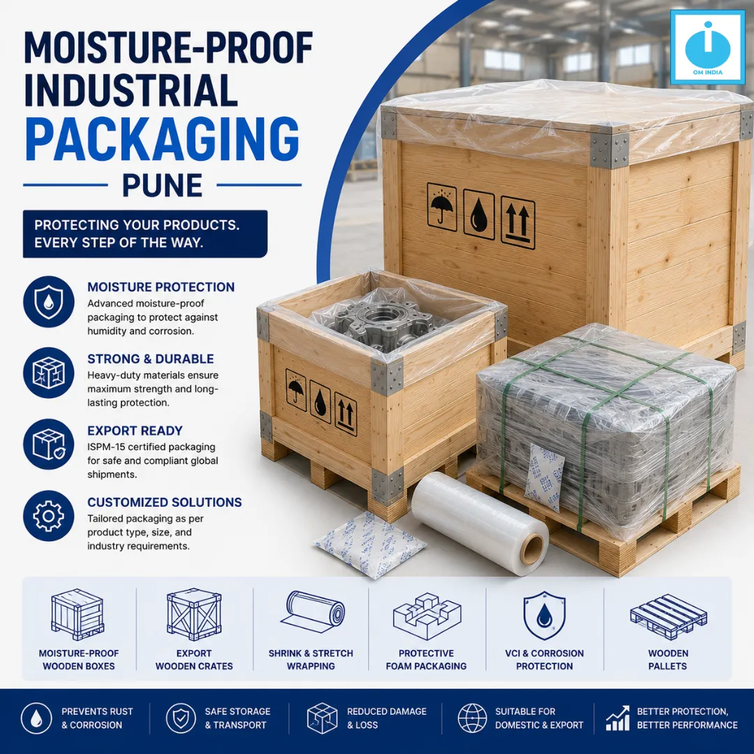 Moisture-Proof Industrial Packaging Pune | Om India Packaging