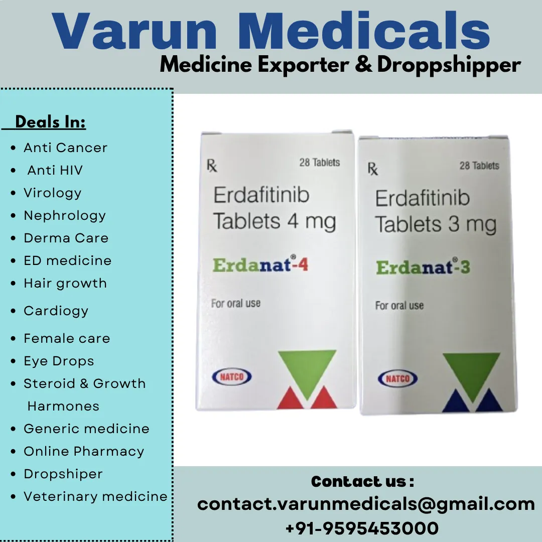 Erdafitinib Tablets Supplier, Dealer, Exporter