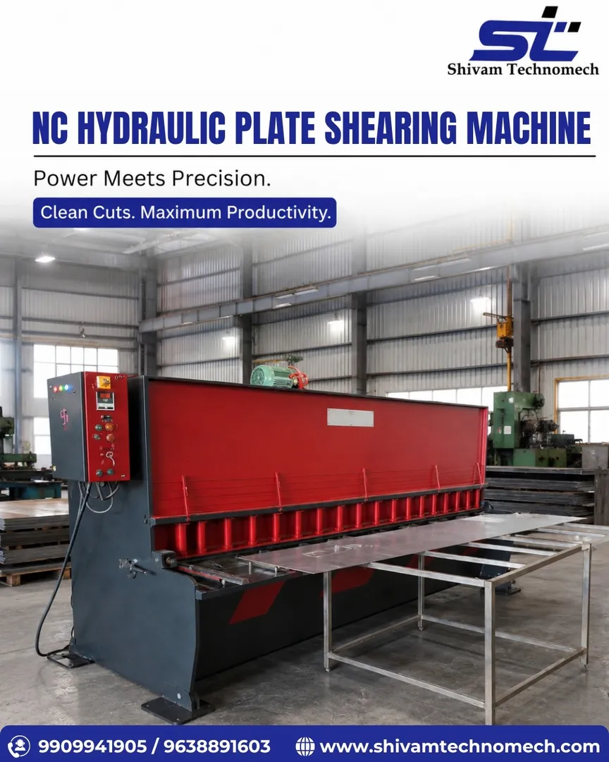 NC Hydraulic Shearing Machine Manufacturers In Ahmedabad | SHIVAM TECHNOMECH