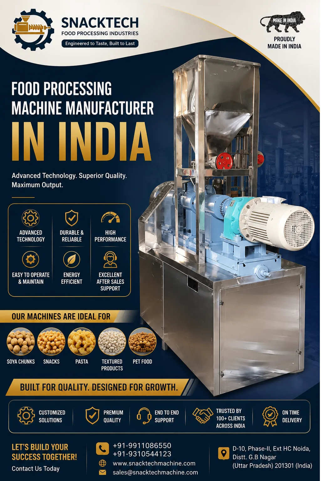 Best Food Processing Machine Manufacturer In Haryana