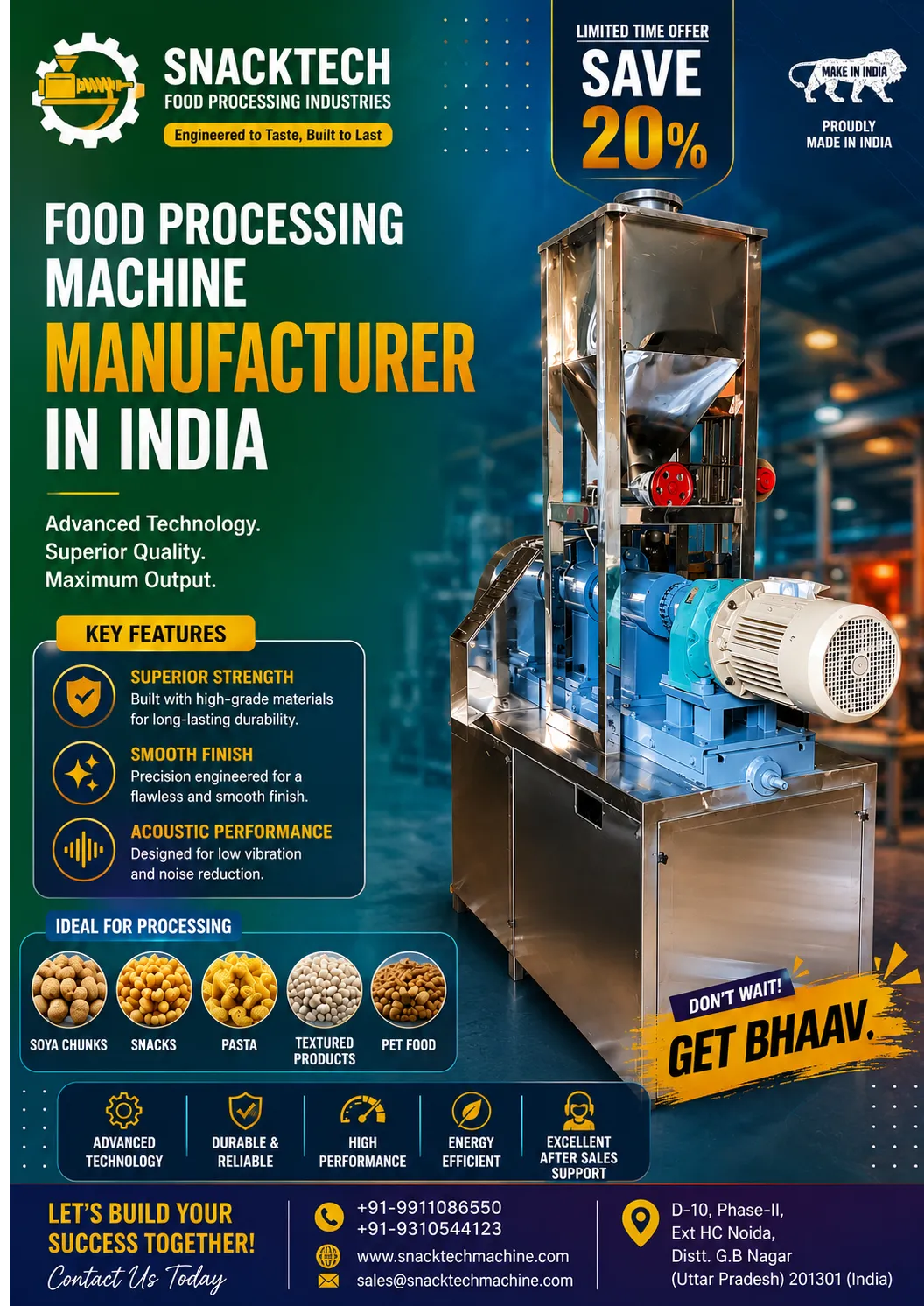 Best Food Processing Machine Manufacturer In Palwal