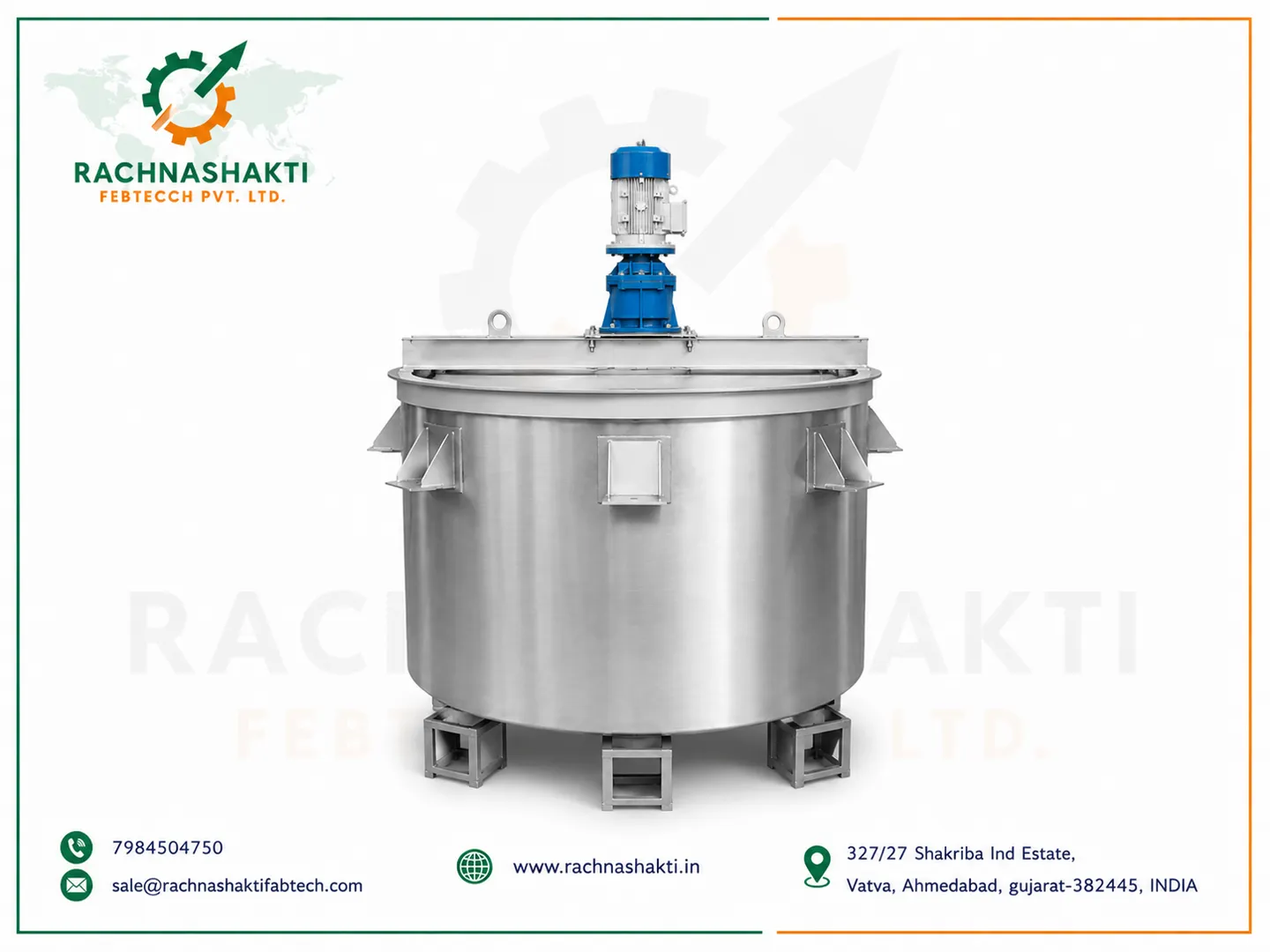 Stainless Steel Mixing Tank Manufacturer in Vadodara