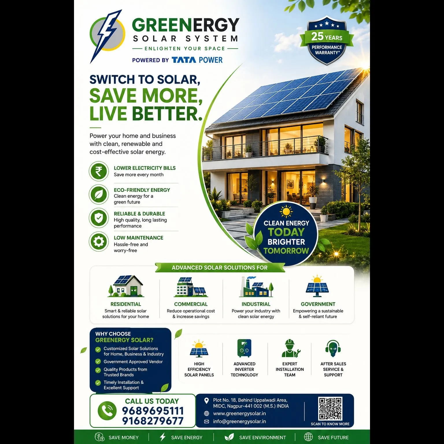 Switch to solar with Greenergy Solar System and start saving today! ⚡
✅ Huge savings on electricit...