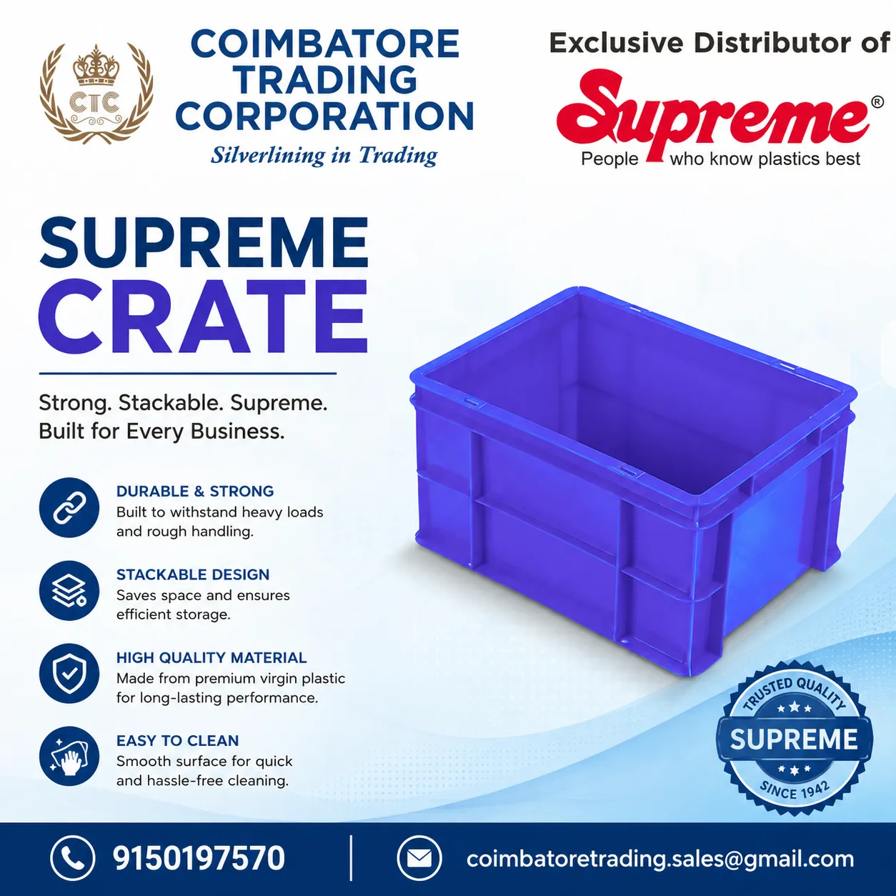 Supreme Plastic Crates in Avinashi