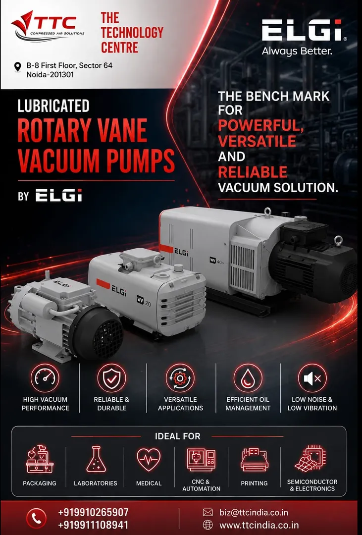 Complete ELGI Vacuum Pump Solution by The Technology Centre
