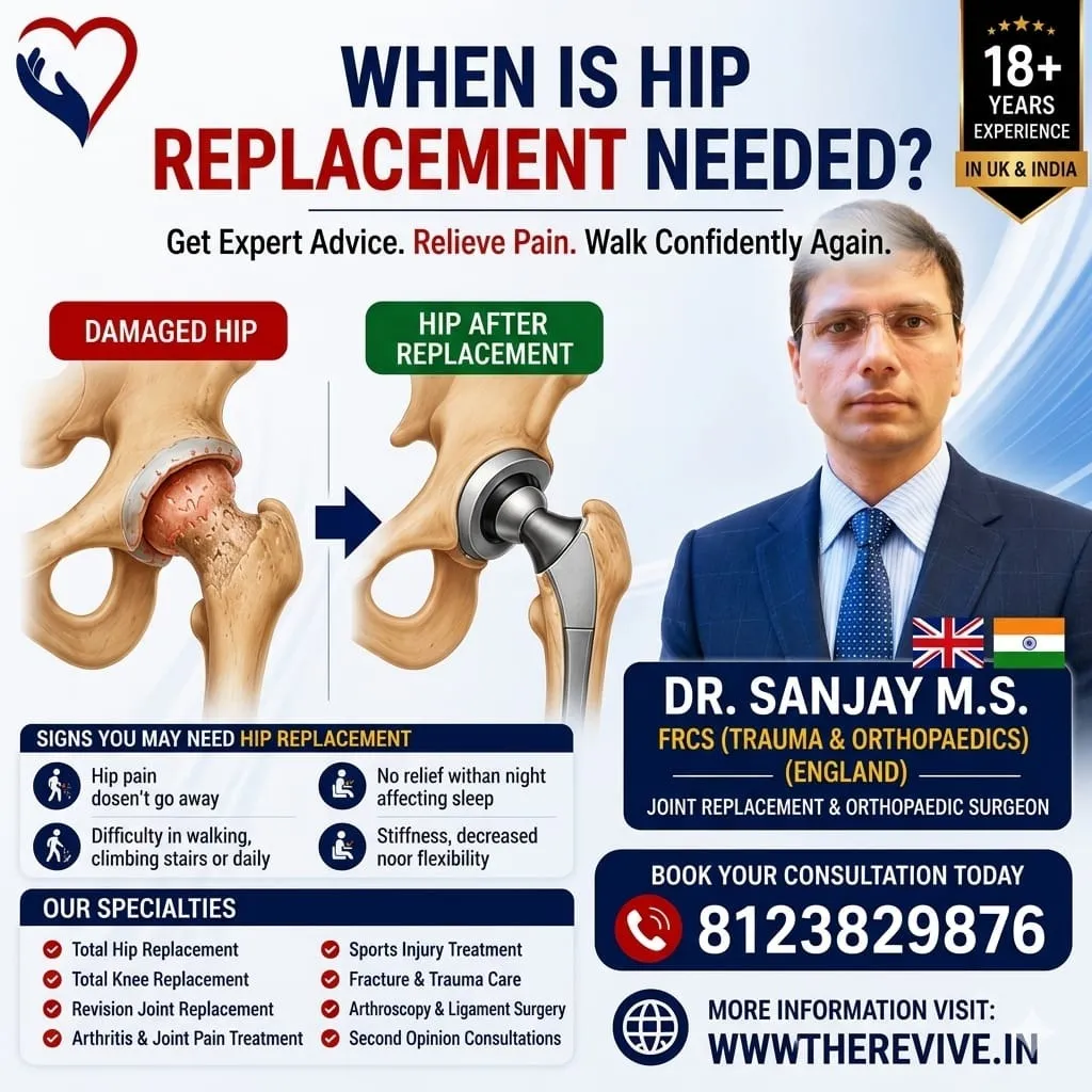 Best Hip Replacement Surgeon in Mysore | Advanced Hip Replacement Treatment at Revive Hospital