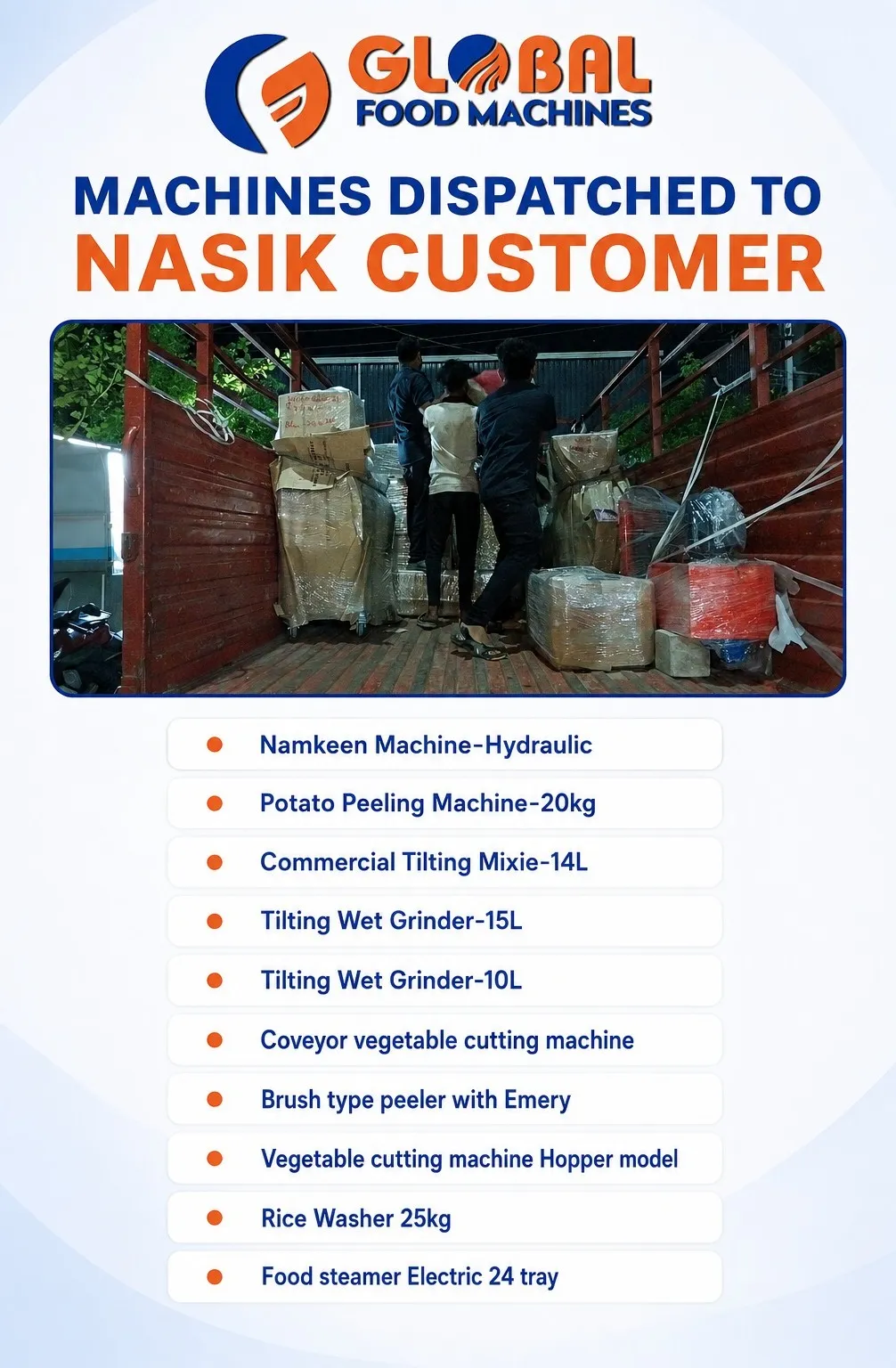 Dispatch Update – Nasik Customer