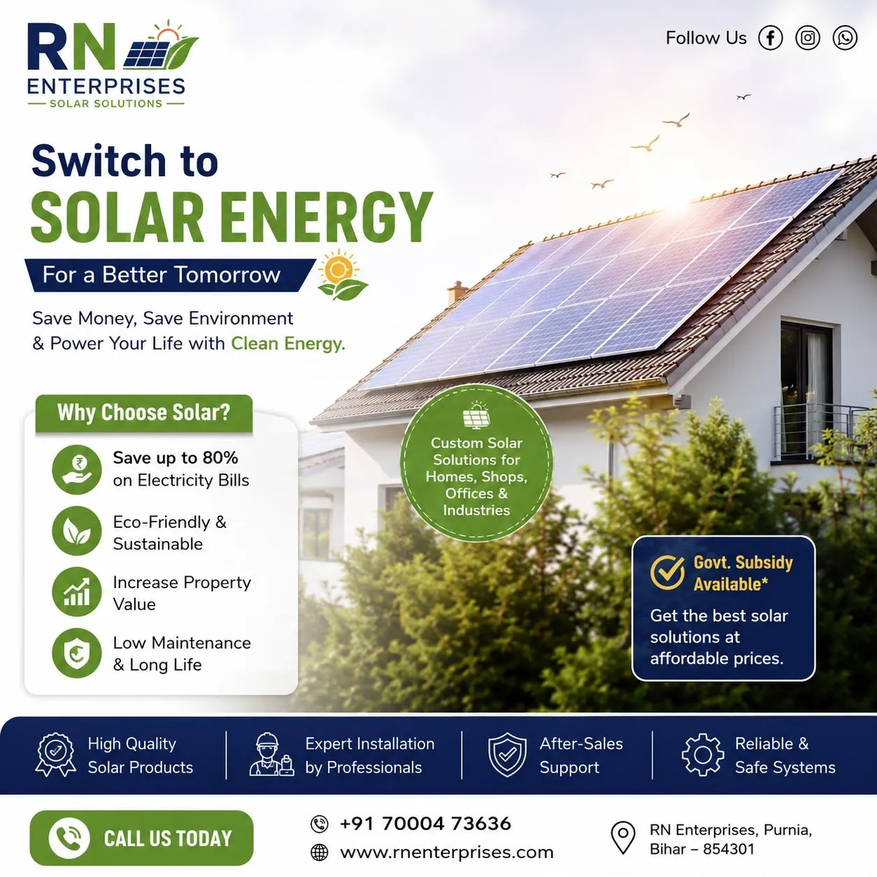 Solar panel installation Nashik