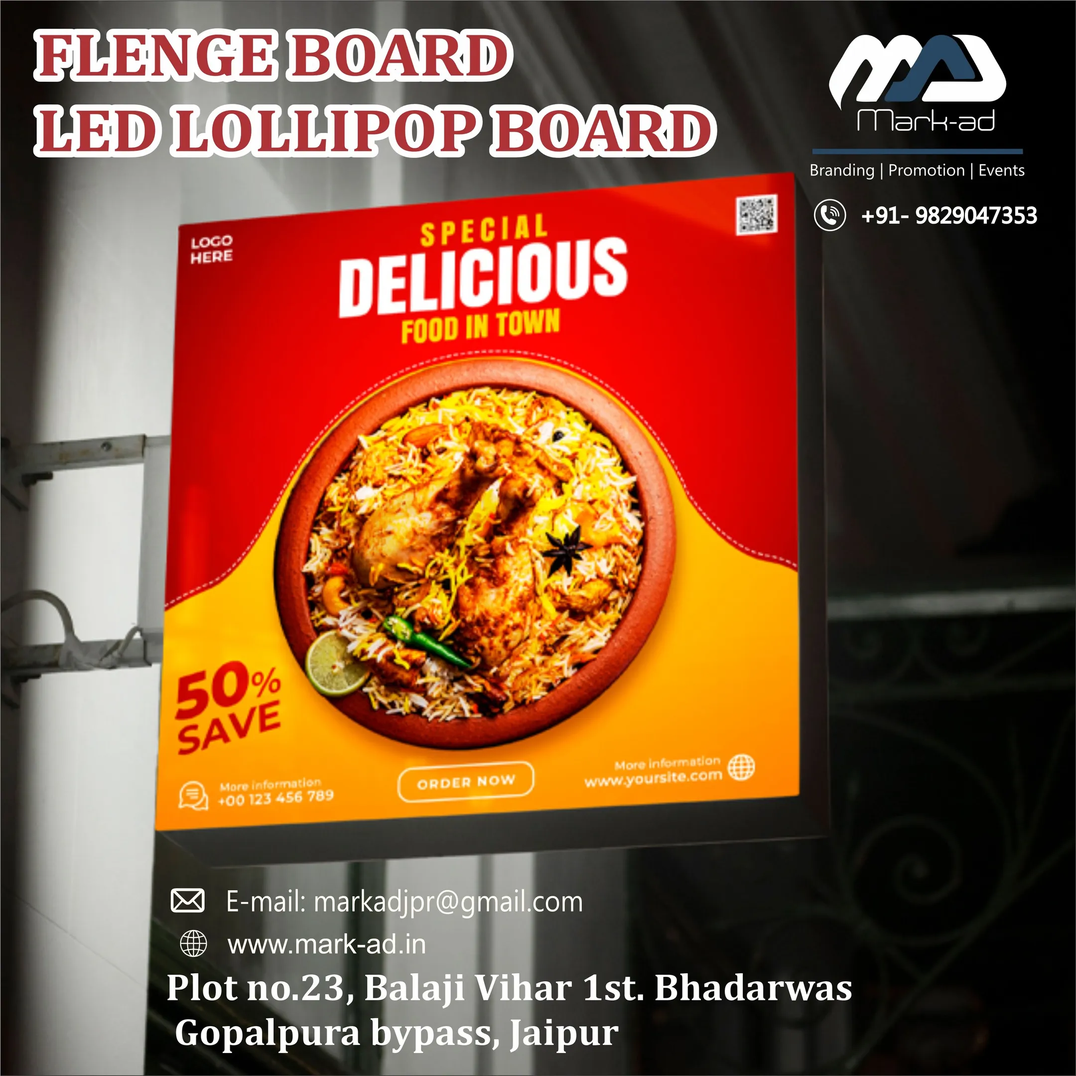Best Flenge Board Branding in Jaipur, Rajasthan