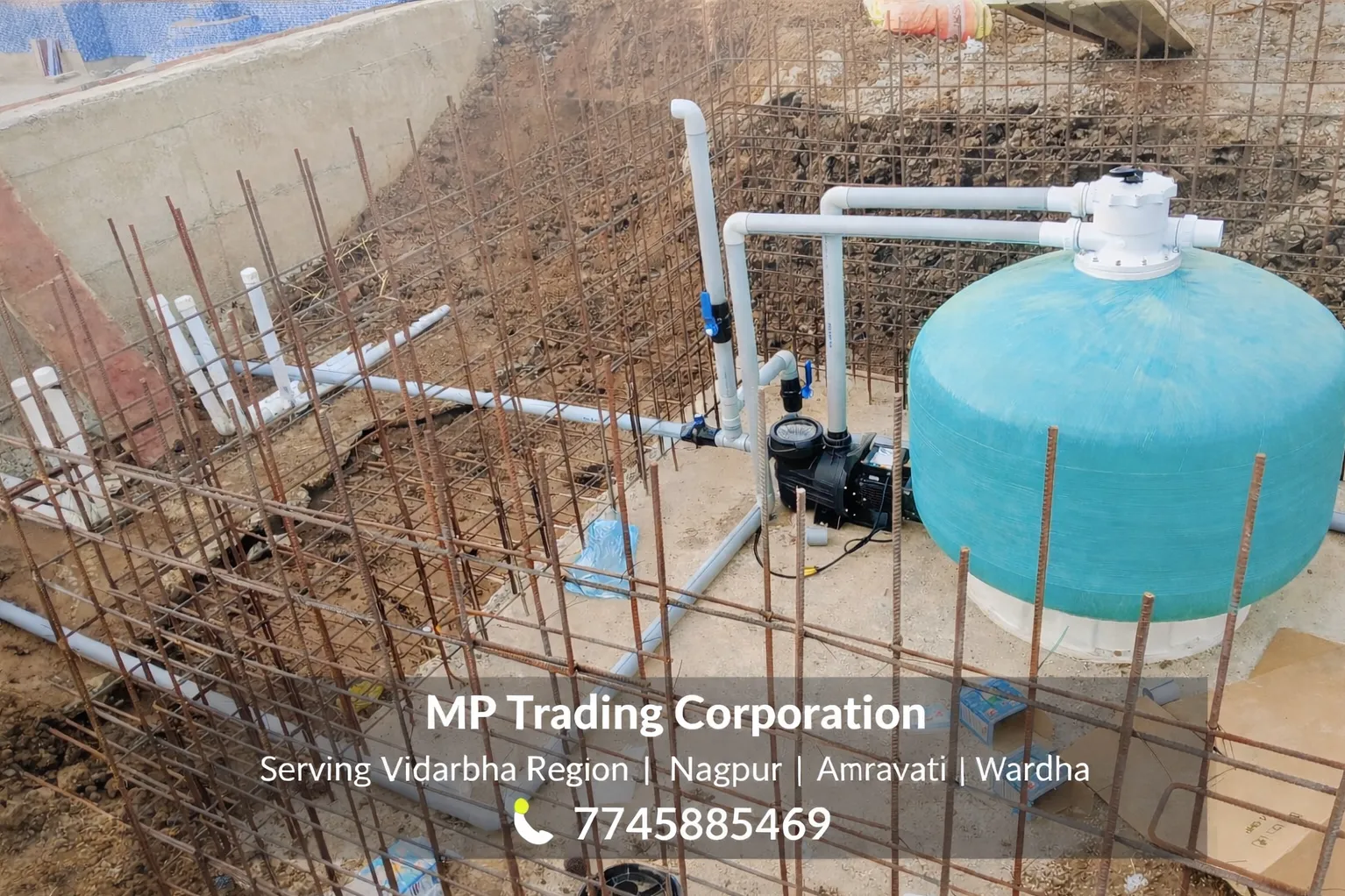 "Project Update: Sand Filter Installation Completed"