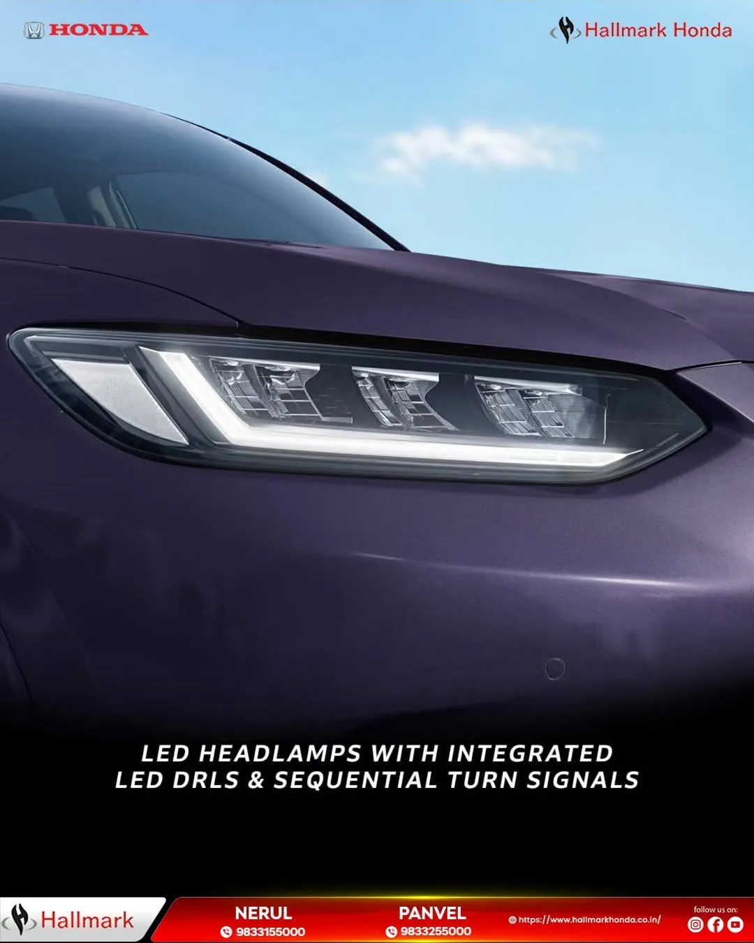All-New Honda ZR-V e:HEV – Hallmark Honda, Shiravane | Navi Mumbai
Illuminate Every Journey with Co...