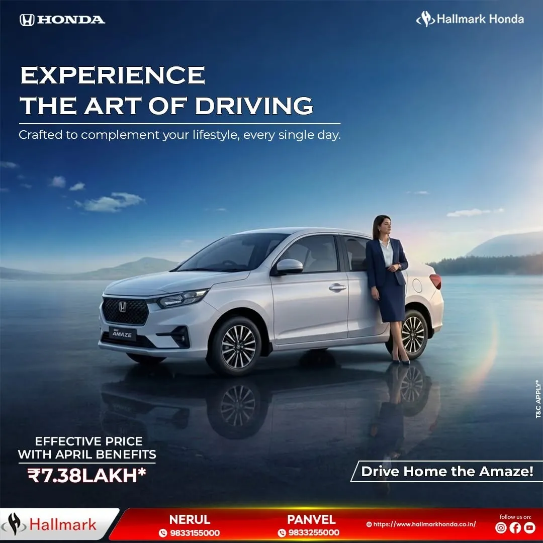 Experience the Art of Driving with the Honda Amaze ✨
Elegance meets innovation in the Honda Amaze. ...