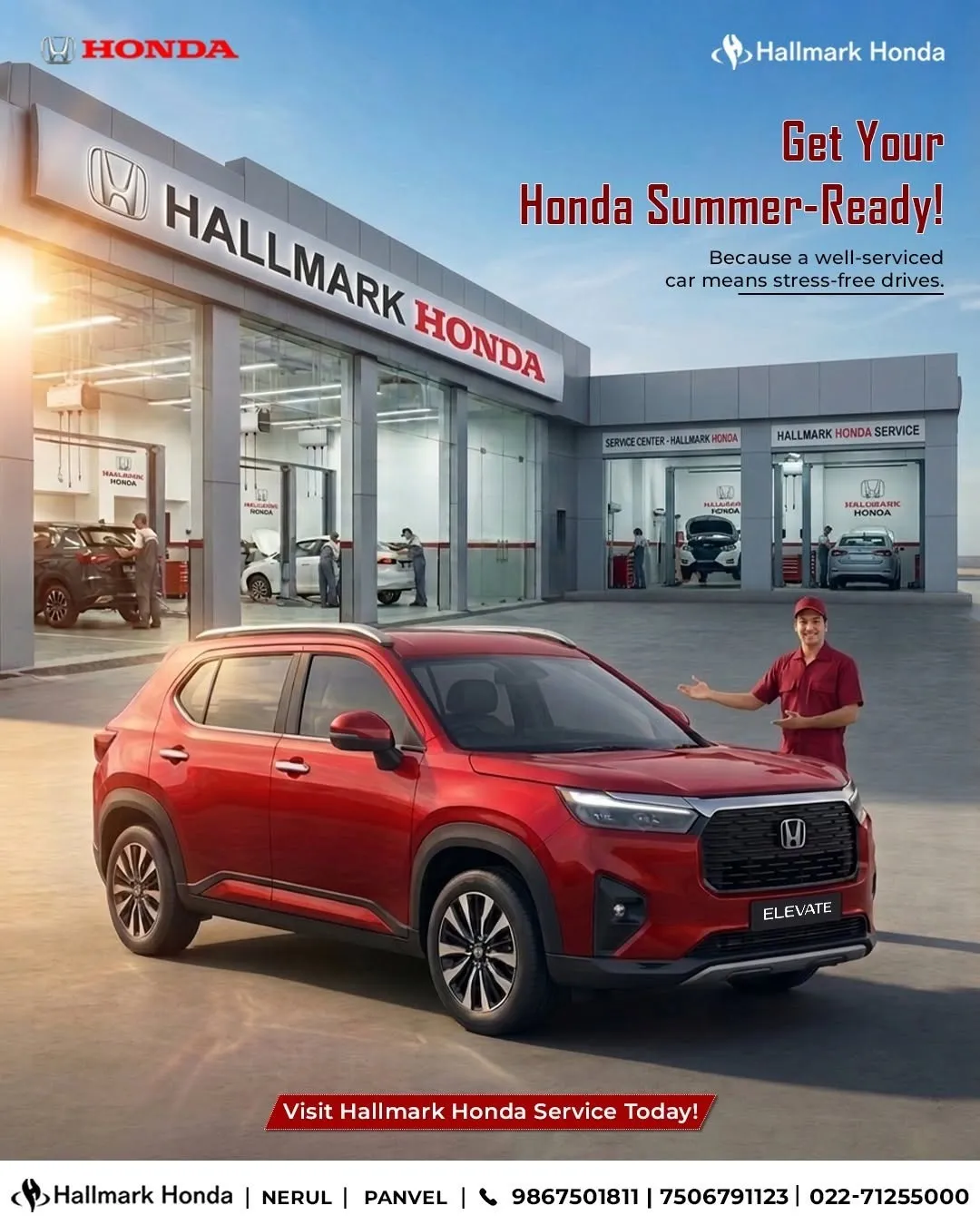 Get Your Honda Summer-Ready! π
Summer drives are best enjoyed when your Honda is in peak condition...