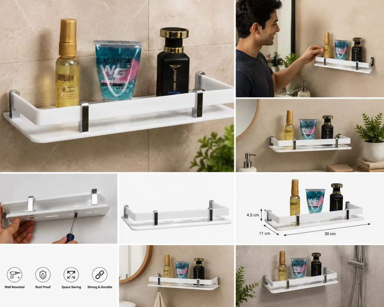 Acrylic shelf