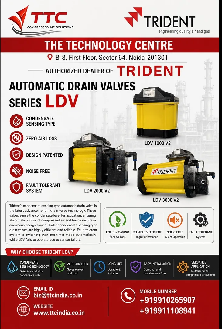 Trusted Dealer for Trident LDV Series Automatic Drain Solutions