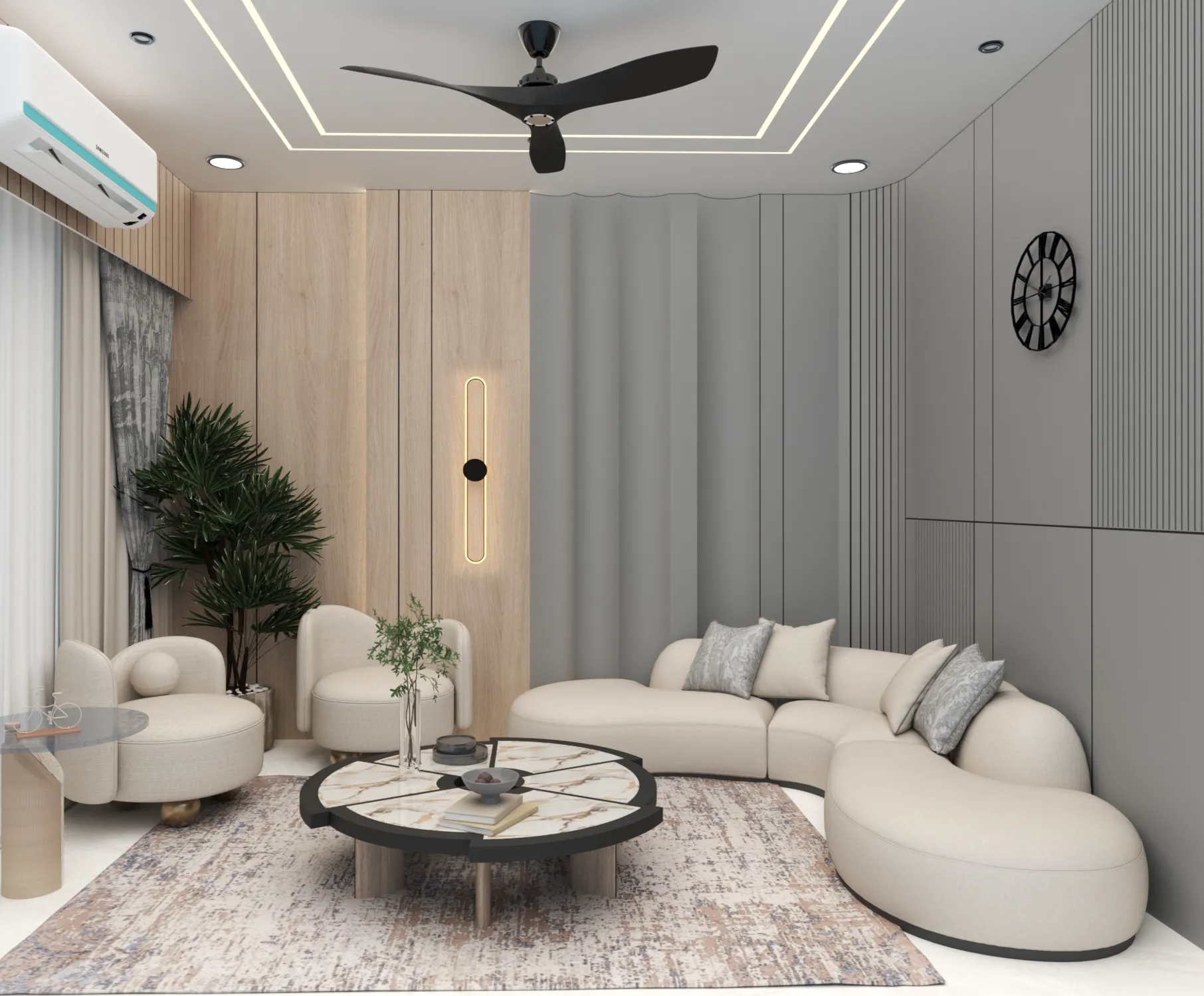 Modern Office Waiting Area Design