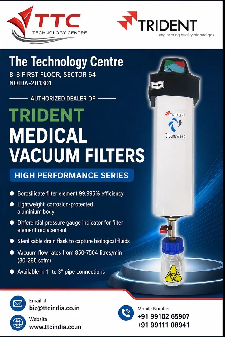 The Technology Centre-Your Trusted Trident Medical Vacuum Filter Dealer