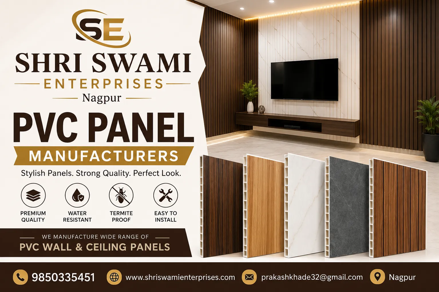 PVC Panel Manufacturers in Nagpur – Shri Swami Enterprises