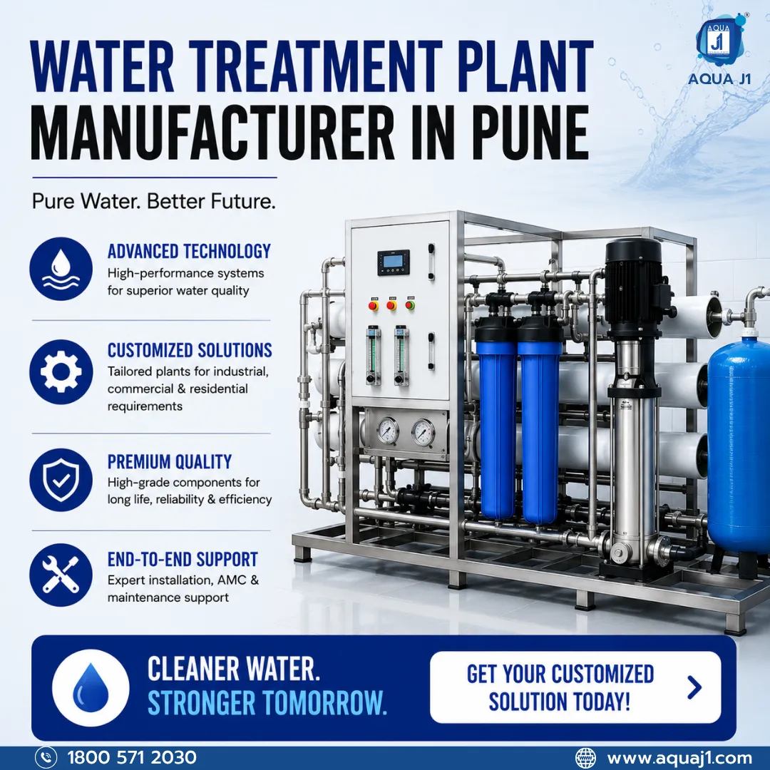 Water Treatment Plant Manufacturer in Pune | Aqua J1 Technologies