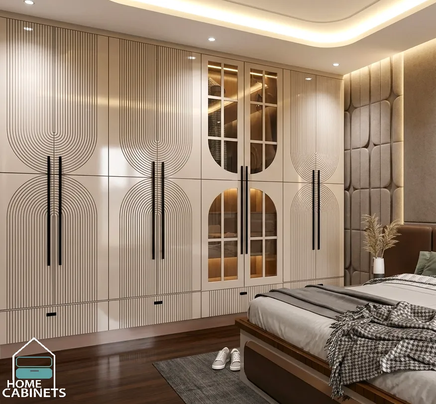PU finish Luxury wardrobe design